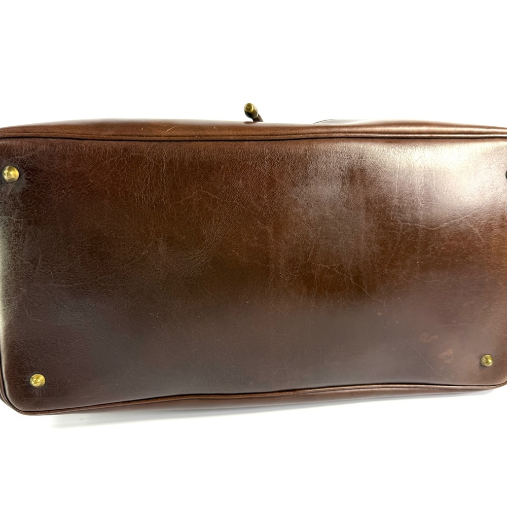 Saks Fifth Avenue Brown Leather and Suede Shoulder Bag - Picture 7 of 15